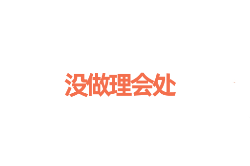没做理会处